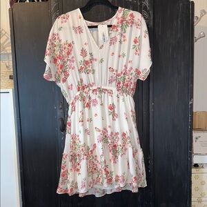 ANDREE BY UNIT Floral V-Neck Dress